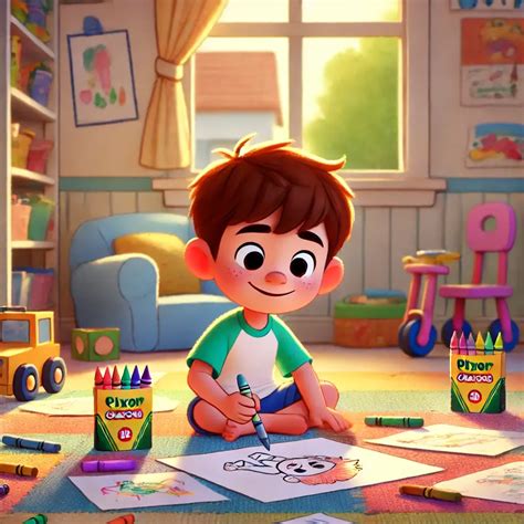 Dibujos de niños coloreando o reinterpretando obras de Picasso
