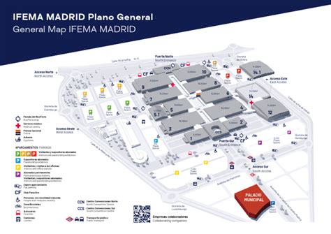 Mapa interactivo de la zona de IFEMA MADRID con puntos de restauración destacados