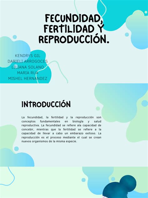 Diagrama que compara los conceptos de fertilidad y fecundidad, destacando la amplitud de esta última.