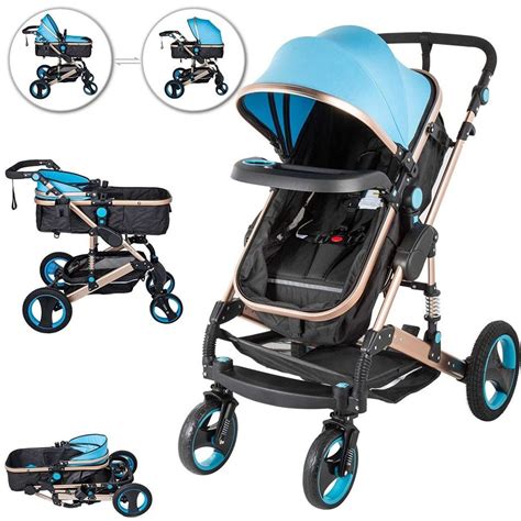 Diseño de cochecito de bebé moderno y funcional