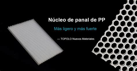 Esquema técnico que muestra la estructura hexagonal del núcleo de nido de abeja de aluminio y su proceso de expansión.