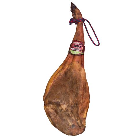 Foto de un jamón Duroc de Mariano Olmos con veteado visible