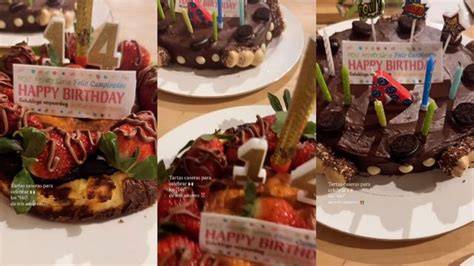 Tartas caseras de cumpleaños para los mellizos Bruno y Darío