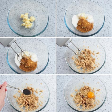 Proceso paso a paso de la preparación de las magdalenas de avena y plátano