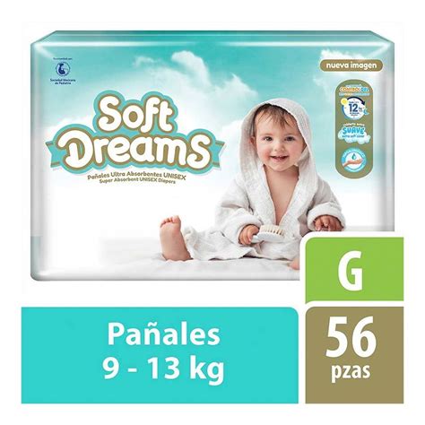 Foto comparativa de pañales Soft Dreams, Huggies y Pampers