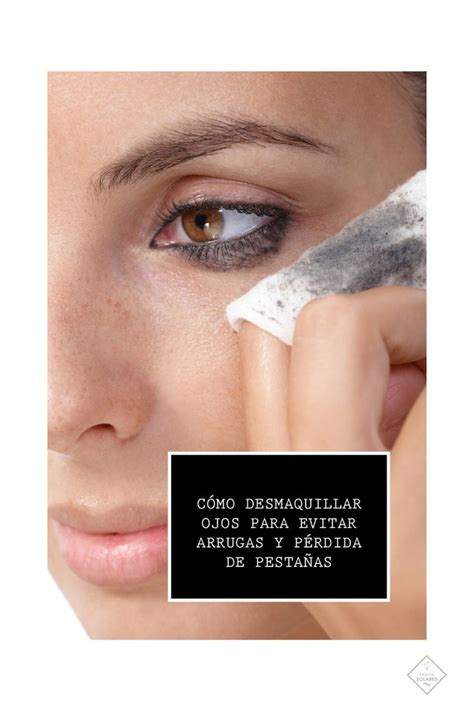 Ilustración mostrando la técnica correcta para desmaquillar el contorno de ojos, enfatizando la suavidad y el uso de almohadillas de algodón.