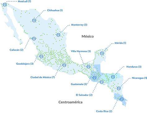 Mapa de distribución de las tiendas asociadas a la cooperativa Dulce Bebé en España