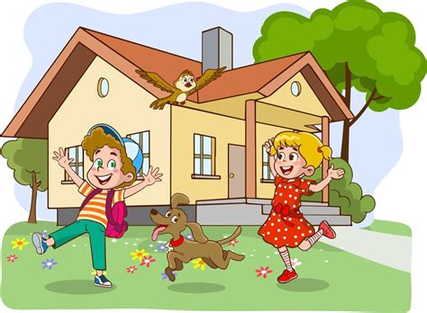 Foto de una casa con niños jugando en el interior