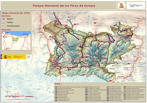 Mapa gastronómico de la zona de los Picos de Europa destacando la ganadería tradicional