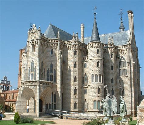 Fotografía del Palacio Episcopal de Astorga diseñado por Antonio Gaudí