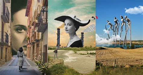 Collage fotográfico mostrando el trabajo artístico de Alma Villalta y la faceta natural de Nicolás Coronado
