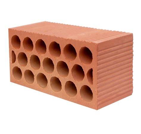 Fotografía de un ladrillo panal de abeja (Bee Brick) insertado en una pared