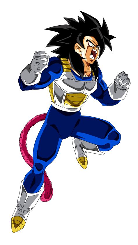 Goku con armadura Saiyajin en cápsula espacial