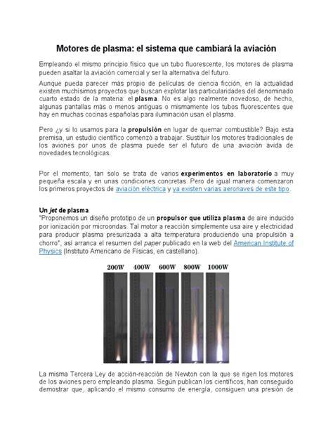 Infografía comparativa de las tecnologías de motores de plasma y motores de efecto Hall estudiadas por Martínez Sánchez.