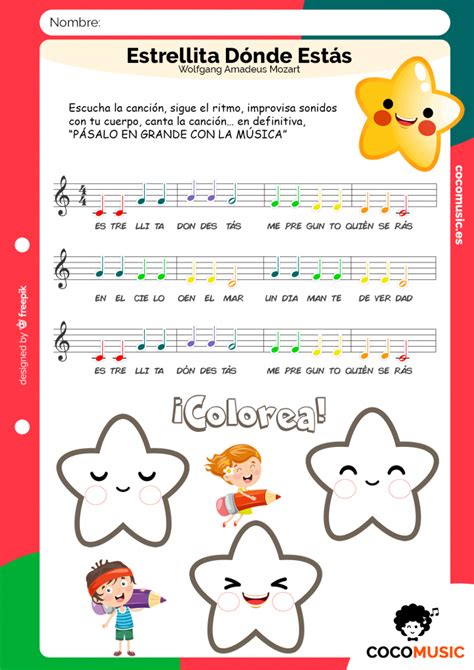 Partitura de la canción 