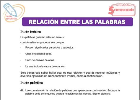 Esquema comparativo entre las palabras 