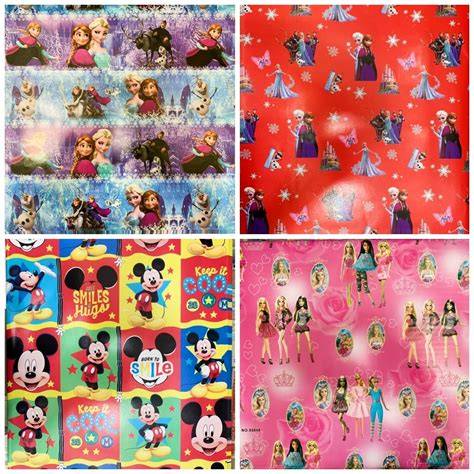 Diseños de papel de regalo infantil con motivos de koalas, piratas, sirenas y zorros con skateboards