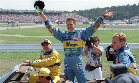 Michael Schumacher con el equipo Benetton Formula 1.