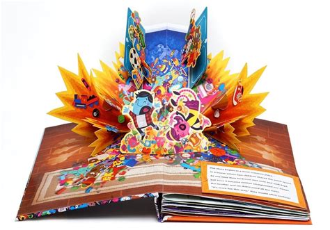 Ilustración histórica de un libro pop-up antiguo