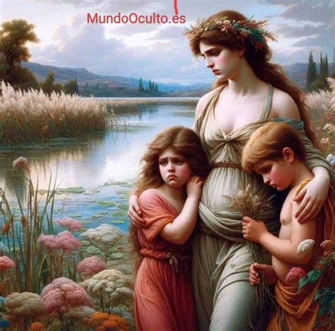ilustración de Leto dando a luz a Apolo y Artemisa