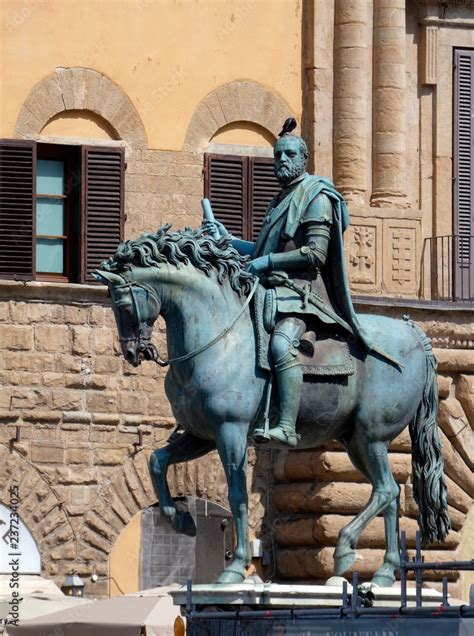 Estatua ecuestre de Cosme I de Médici en la Piazza della Signoria, Florencia