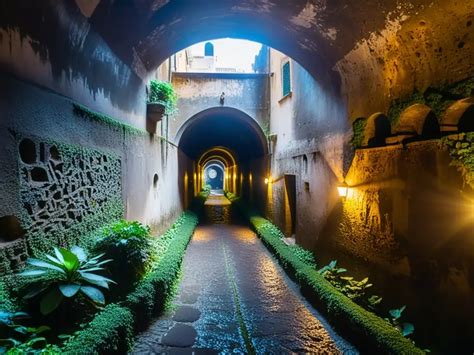 Foto o esquema de las galerías subterráneas de la bodega