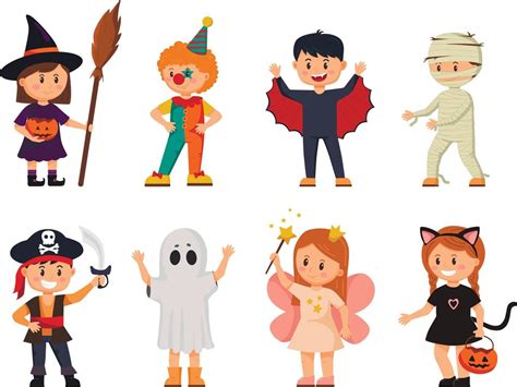 Ilustración: Niños disfrazados en un club infantil