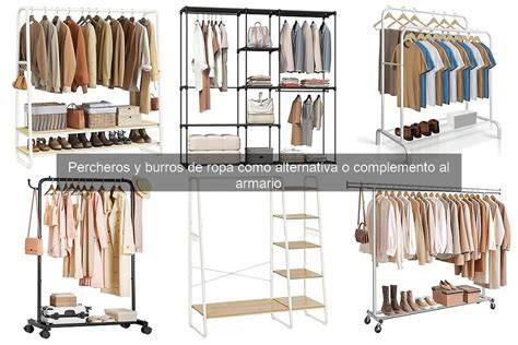 Infografía comparativa de diferentes tipos de burros de ropa infantil (vertical, con forma de animal, plegable)