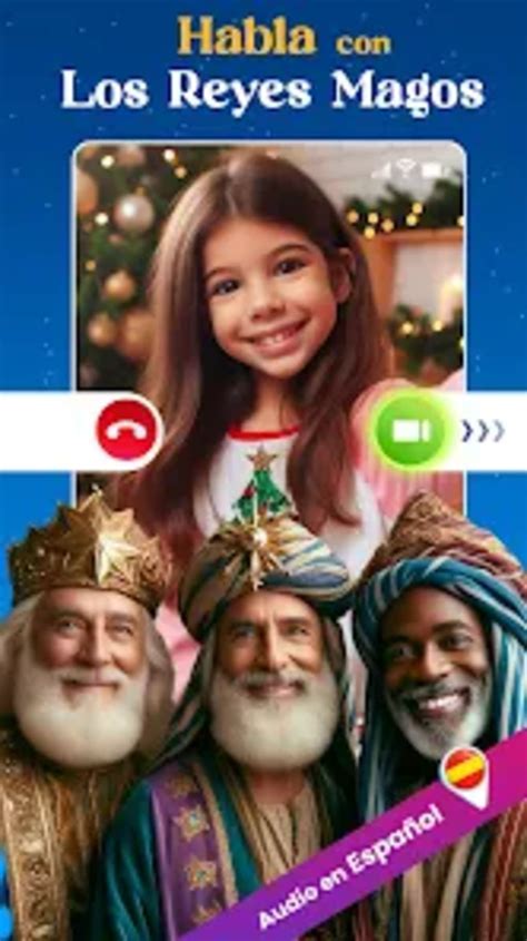 Familia viendo una videollamada de los Reyes Magos en Navidad