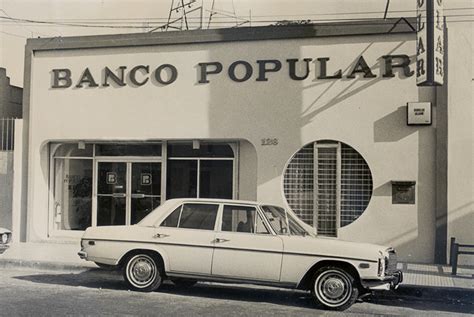 Oficina del Banco Popular en los años 50