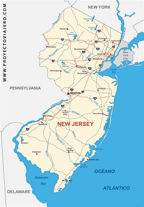 Mapa indicando Englewood, Nueva Jersey, como lugar de nacimiento de John Travolta