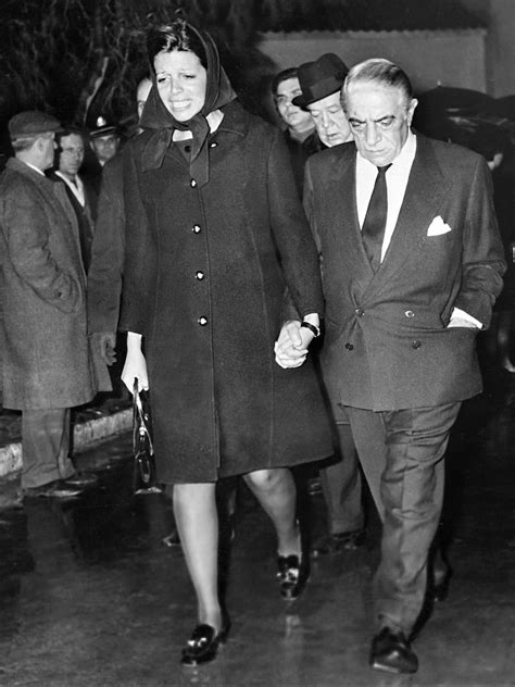 Christina Onassis junto a su padre, Aristóteles Onassis