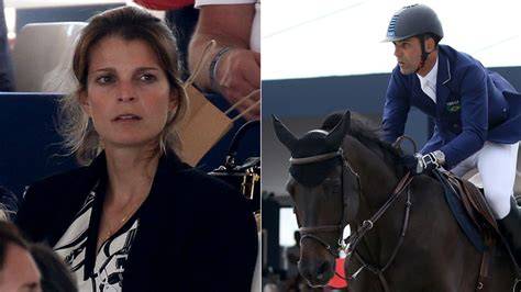 Athina Onassis y Doda Miranda en una competición hípica en París en 2014