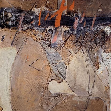 Esquema visual sobre la evolución técnica de Antoni Tàpies, desde el surrealismo hasta la pintura matérica y conceptual.