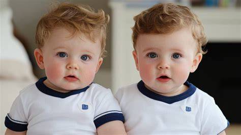 Fotografía representativa de dos hermanos gemelos mostrando similitudes físicas.