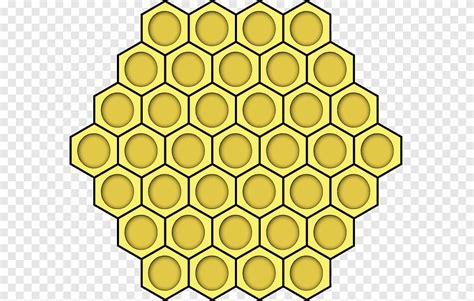 Dibujo o infografía de la estructura hexagonal de un panal de abejas