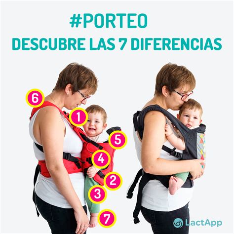 Ilustración de un bebé en una mochila portabebés ergonómica, mostrando la posición en M de las piernas.