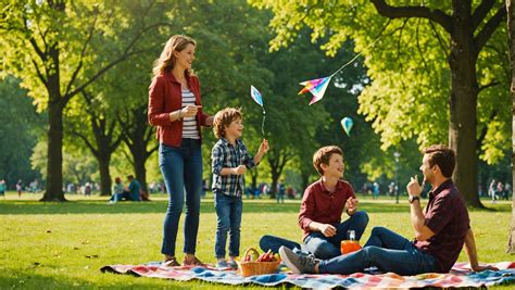 Familias disfrutando de actividades al aire libre con niños pequeños