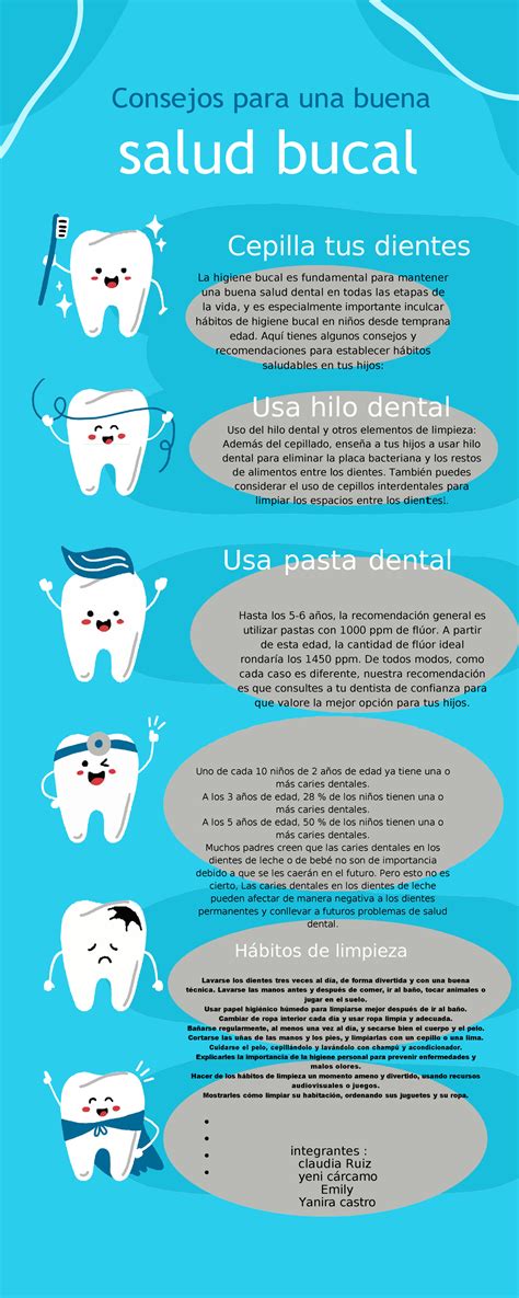 infografía sobre la importancia de la salud bucodental infantil