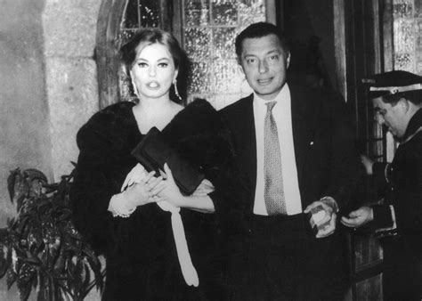 Foto de Anita Ekberg con Gianni Agnelli