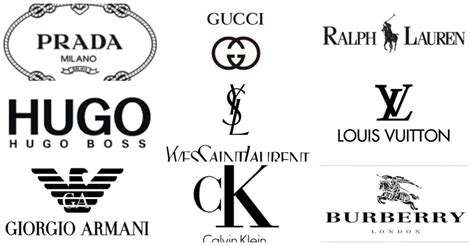 Logotipos de marcas de ropa masculina de lujo disponibles en Nino Álvarez