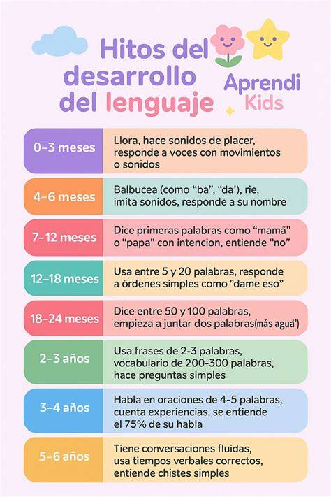 Infografía: Hitos del desarrollo del lenguaje en bebés (4-12 meses).