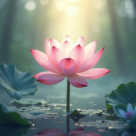 Fotografía de una flor de loto, símbolo de paz y serenidad