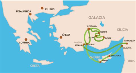 Mapa de los lugares donde David fue fugitivo