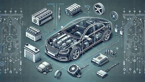 Esquema de categorías de productos de electrónica automotriz
