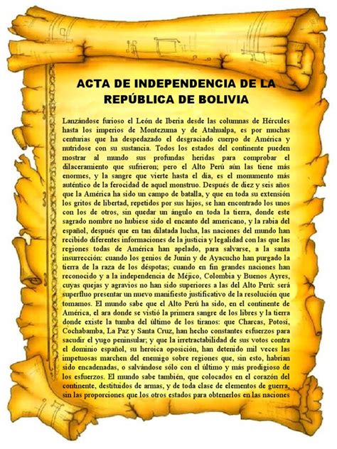 Acta de la Independencia de Bolivia en la Casa de la Libertad, Sucre