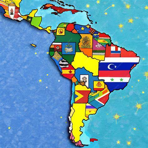 Mapa de América Latina con los diferentes nombres del dulce de leche por país