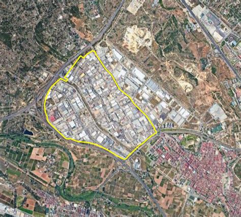 Mapa de ubicación del Polígono Industrial Fuente del Jarro en Paterna