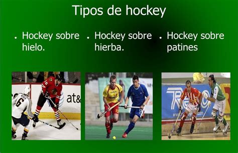 Mosaico o collage de diferentes tipos de hockey