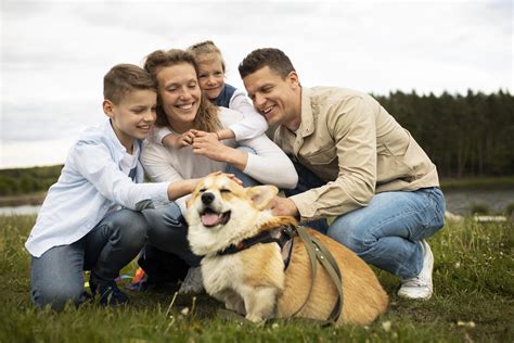 Fotografía de una mascota feliz en un entorno ajardinado y acogedor